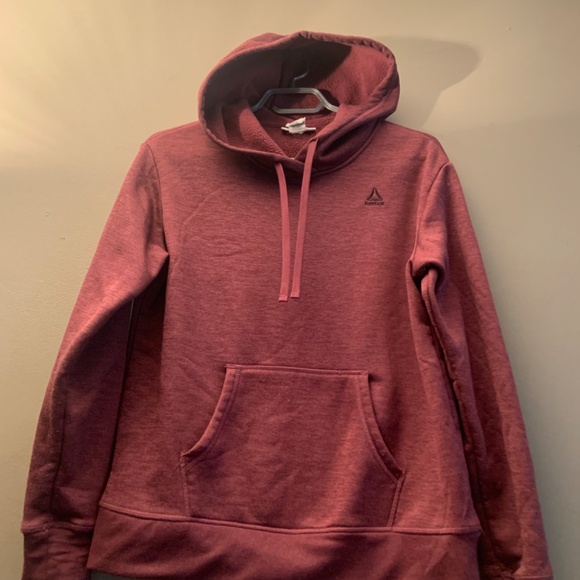 Reebok - Men’s Burgundy Hooded Sweater - Picture 2 of 6
